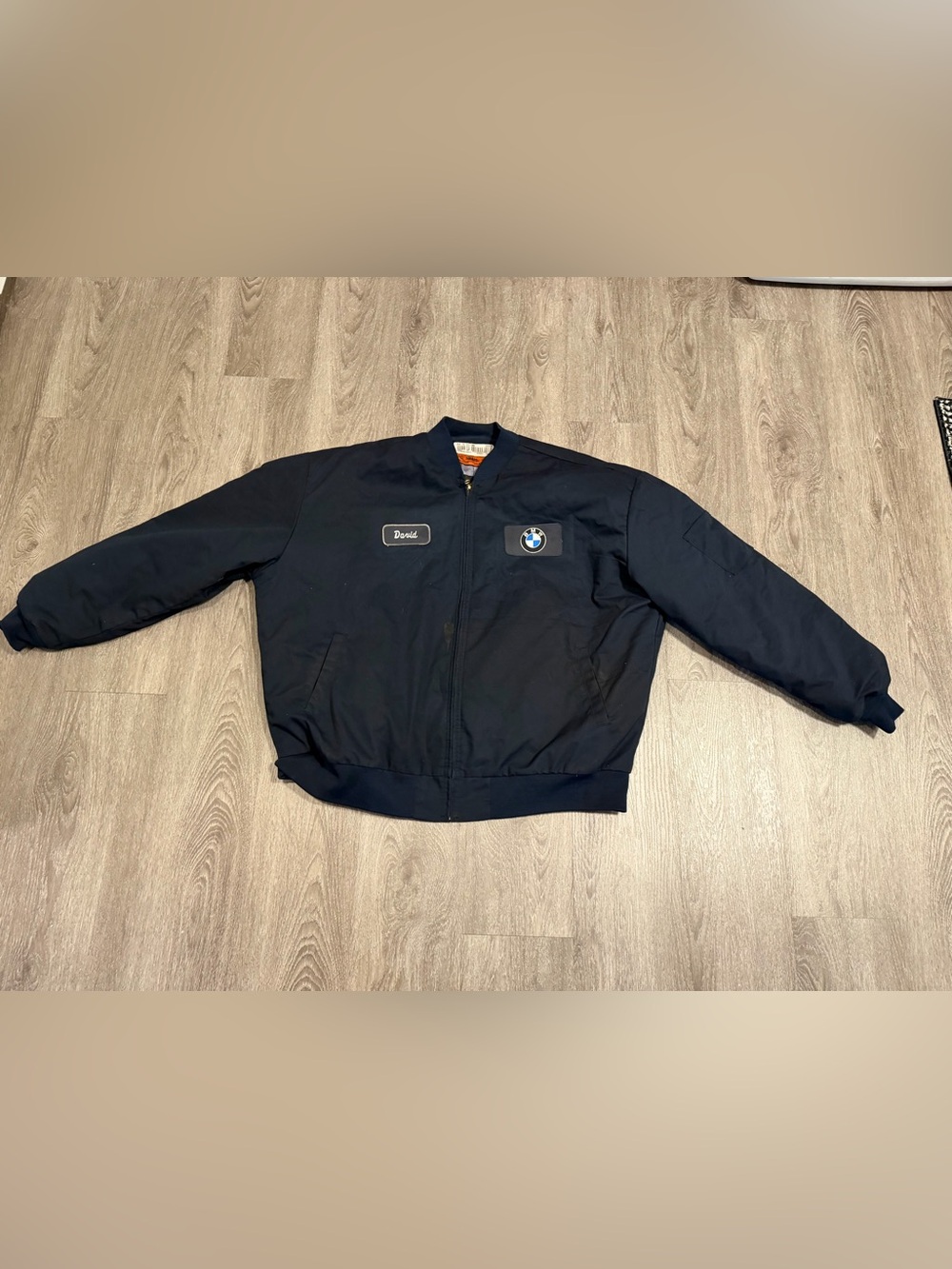 Vintage Cintas BMW Full Zip Mechanic Jacket In Good Used Condition